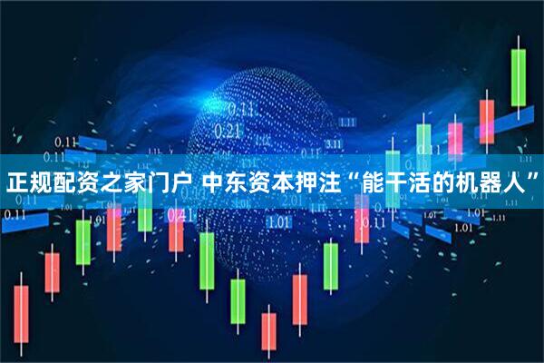 正规配资之家门户 中东资本押注“能干活的机器人”